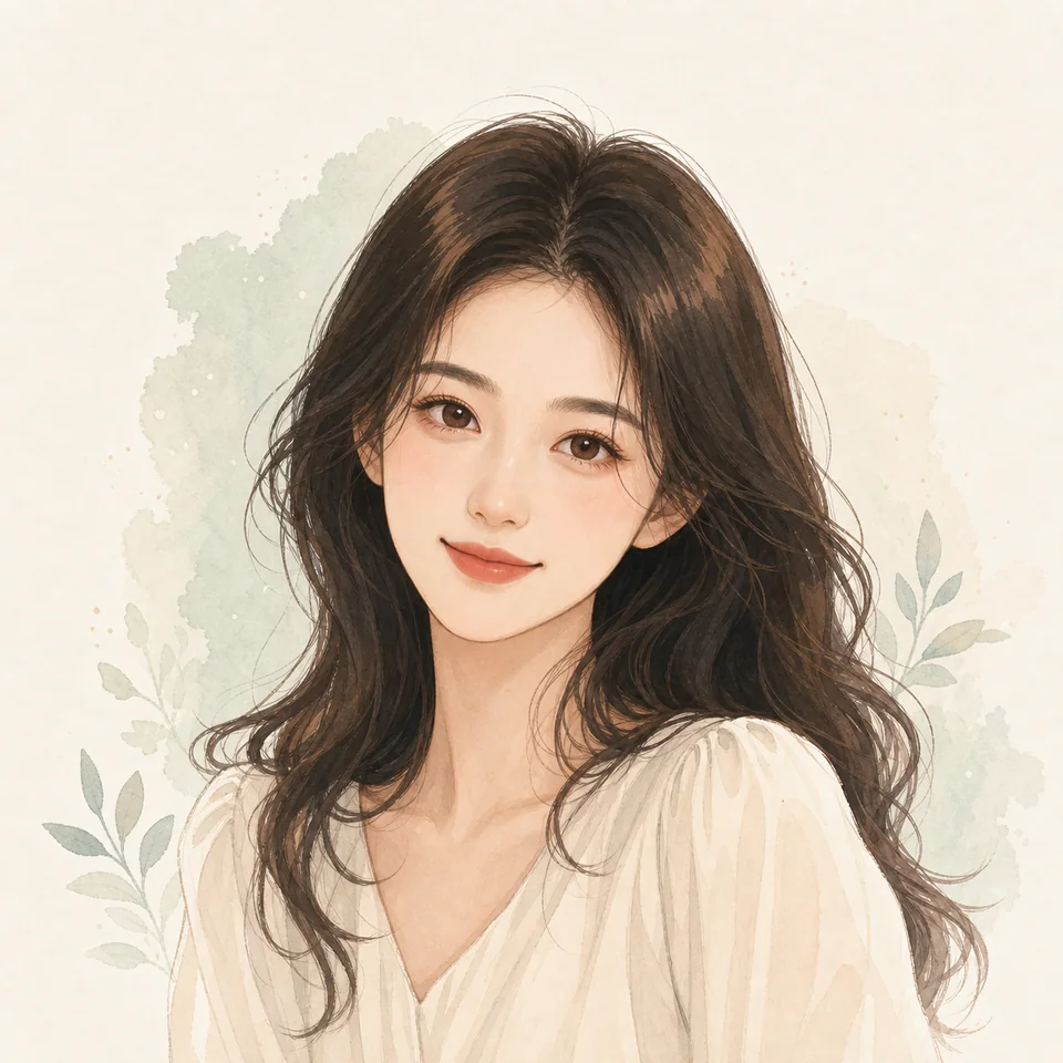 自拍创意手绘头像示例图