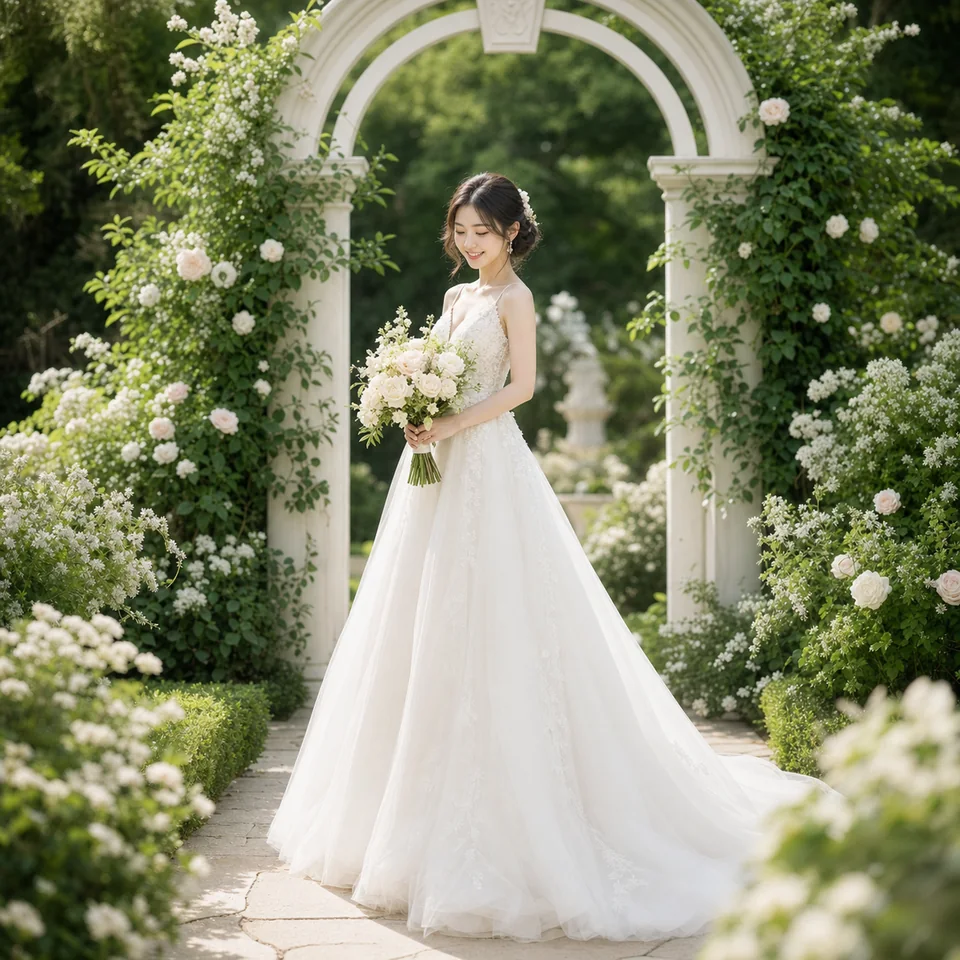 婚纱照法式花园示例图